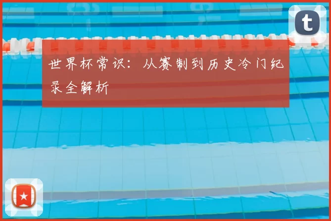 世界杯常识:从赛制到历史冷门纪录全解析