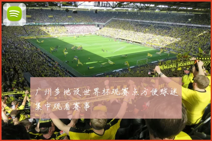 广州多地设世界杯观赛点方便球迷集中观看赛事
